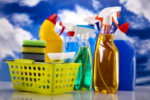 A clean and disinfected kitchen surface showing regular cleaning