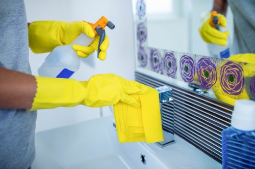 Commercial space cleaned and organized with routine maintenance
